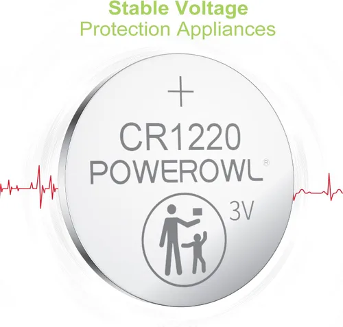 Vista 4 de PowerOWL CR1220 - Batería de litio de 3 V (15 unidades)