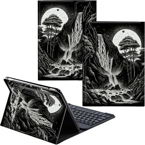 Vista 76 de Funda para Samsung Galaxy Tab S6 Lite 2022/2020 Teclado inalámbrico desmontable y cubierta de cuero PU Funda protectora para Samsung Galaxy Tab S6