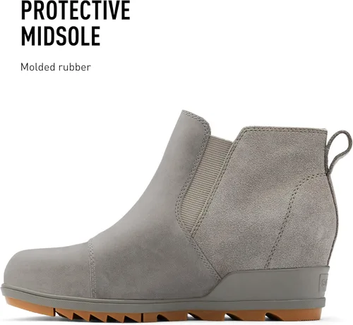 Vista 4 de Sorel - Botas cortas hasta el tobillo para mujer Evie piel de ante impermeable suela de cuña