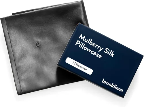 Vista 8 de Brooklinen Funda de almohada de seda de morera – Funda de almohada de seda 100% pura, suave y duradera, comodidad antifricción, textura suave