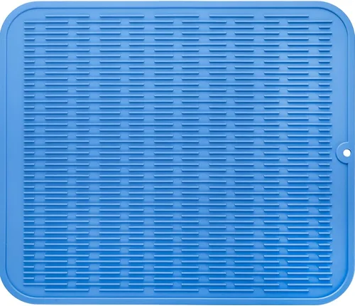 Vista 82 de MicoYang Tapete de silicona para secado de platos para múltiples usos, fácil de limpiar, ecológico, resistente al calor, tapete de silicona