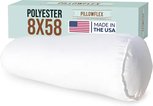 Vista 17 de Pillowflex Almohada de almohada (8 x 10 pulgadas), relleno de almohada redonda, relleno de poliéster de felpa para fundas decorativas, relleno