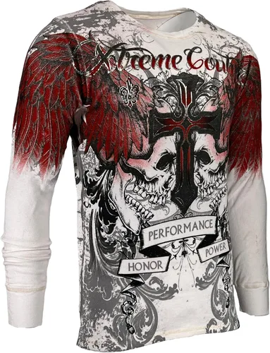 Vista 5 de Xtreme Couture by Affliction Camiseta térmica para hombre Carnivore
