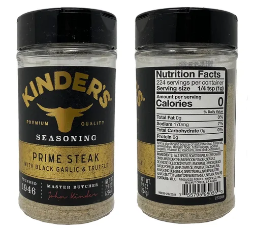 Vista 2 de Pegasus Premium Variety Pack – Kinder's Prime Steak Seasoning 7.9oz (paquete de 2) y Pegasus Premium Brands 3 Step Tapa Tapa
