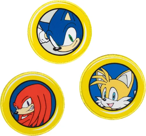 Vista 5 de SEGA Sonic The Hedgehog Knuckles The Tails Raglan - Juego de parte inferior de protección contra erupciones