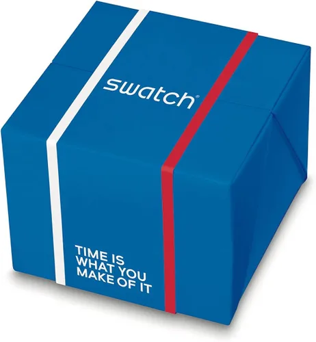 Vista 3 de Swatch mono de cuarzo azul esfera reloj para hombre SB03Z100, Azul, Movimiento de cuarzo