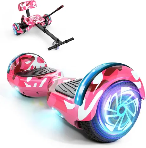 Vista 11 de SISIGAD Scooters for Kids Ages 7-12, with Built-in Bluetooth Speaker and 6.5" Colorful Lights Wheels, Safety Certified Self Balancing Scooter