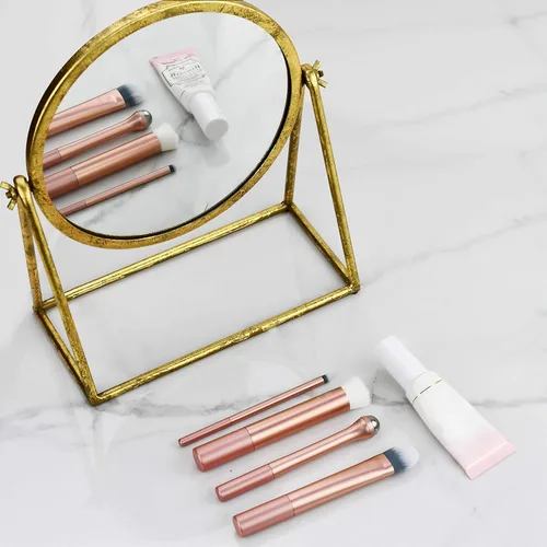 Vista 6 de Real Techniques Prep and Prime - Juego de brochas de maquillaje, ideal para exfoliar y aplicar imprimaciones, hidratantes y sueros, herramientas