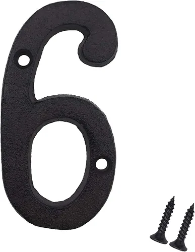 Vista 13 de YOUCC-XX - Números de casa de 3 pulgadas, número de buzón de hierro fundido, número de dirección de casa.