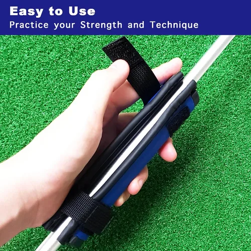 Vista 5 de Pesas de swing de golf a rayas para palos de golf para práctica, entrenamiento y calentamiento, accesorio de golf, herramienta para golf Azul marino