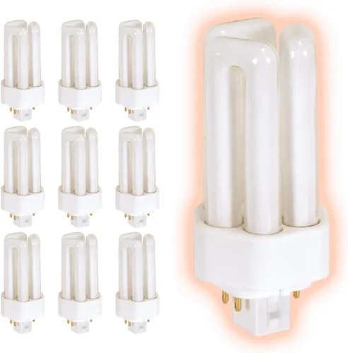 Vista 25 de GoodBulb Bombillas CFL de 13 W, base GX23 de 2 pines, 2700 K, blanco suave, 13 W, alto rendimiento, 800 lúmenes, bombillas fluorescentes compactas