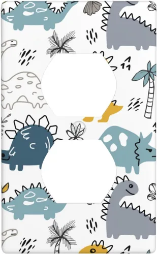 Vista 87 de Placa decorativa de pared eléctrica decorativa con bandera estadounidense, escopeta de doble palanca, placa de cubierta de interruptor de luz de 2