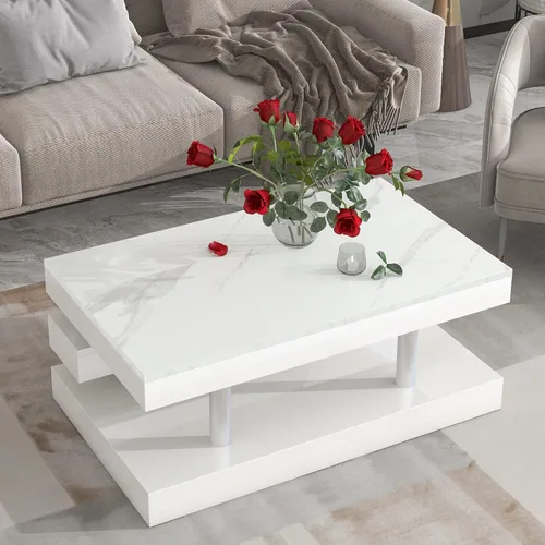 Vista 187 de Mesa auxiliar elevable, mesa auxiliar multifuncional con estantes abiertos, mesa de comedor moderna para sala de estar, oficina en casa (negro #004)