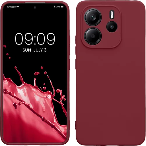 Vista 24 de kwmobile Funda compatible con Xiaomi Redmi Note 9S / 9 Pro / 9 Pro Max - Funda protectora de silicona TPU suave y delgada - Negro mate