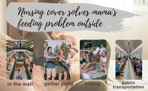 Vista 6 de Funda de lactancia para recién nacido, multiuso, para cochecito de bebé, unisex, para bebé, niño y niña (animal 2)