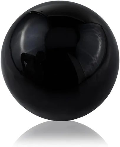 Vista 6 de Modern Day Accents 4393 Bola Blanco Esfera Blanca, aluminio, relleno, orbes decorativos, decoración moderna de mesa, bolas decorativas para cuencos
