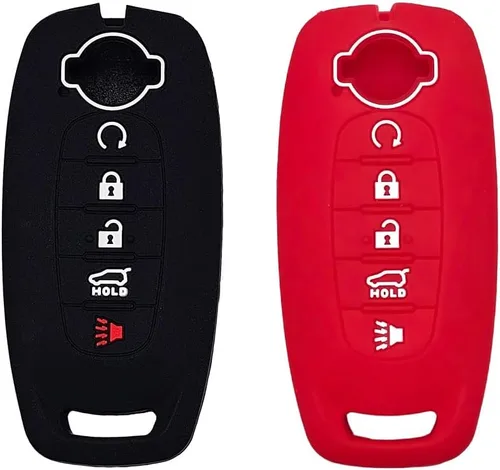 Vista 14 de Autobase Funda para llavero para Nissan Rogue Pathfinder 2025, Negro