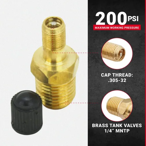 Vista 5 de Milton Válvula de tanque NPT 1/4 pulgadas – 2