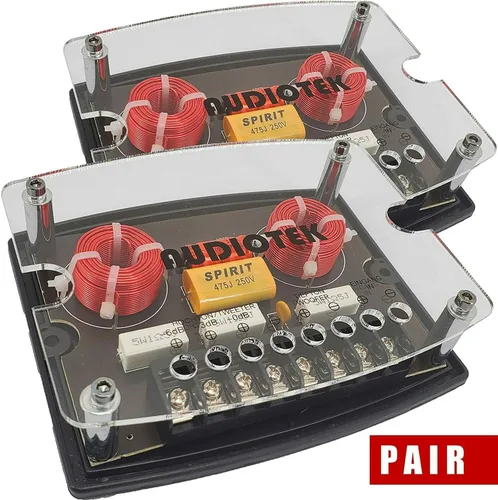 Vista 3 de Gravity 2 altavoces coaxiales WZ6G Warzone Series de 6.5 pulgadas, 1000 W Pro de rango medio + 2 tweeter de titanio resistente Audiotek AT-W460BK