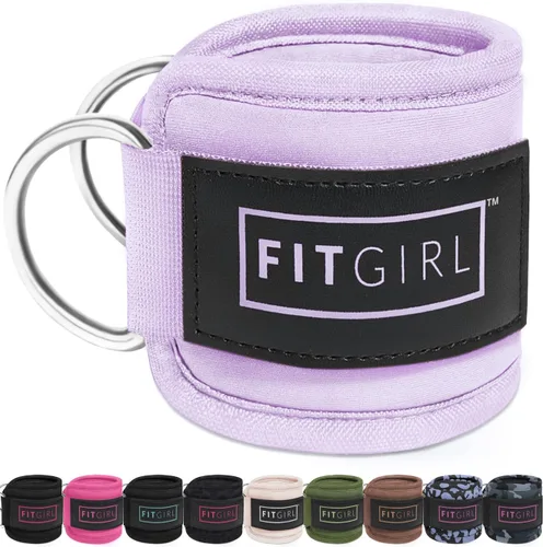 Vista 16 de FITGIRL Correa de tobillo para máquina de cable, acolchado de alta calidad y comodidad para máquinas de ejercicio con cable, accesorio de ejercicio