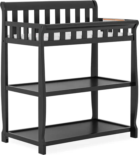 Dream On Me Ashton - Cambiador de mesa, negro, 34 x 20 x 40 pulgadas (paquete de 1)