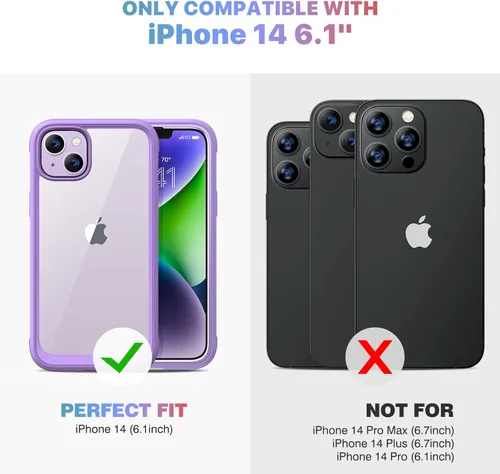 Vista 401 de DIACLARA - Funda transparente compatible con iPhone XR 6.1 pulgadas 2018