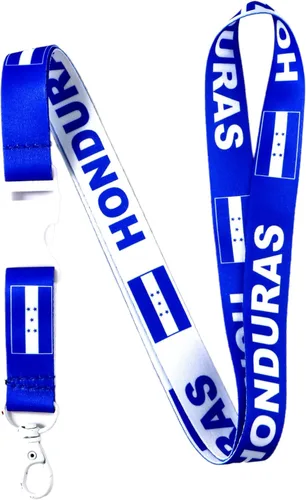 EASTEX Honduras Lanyard Keychain - Lanyards for Keys Badge - Clip on Lanyard - ID Card Holder Keychain - Llaveros Para Llaves