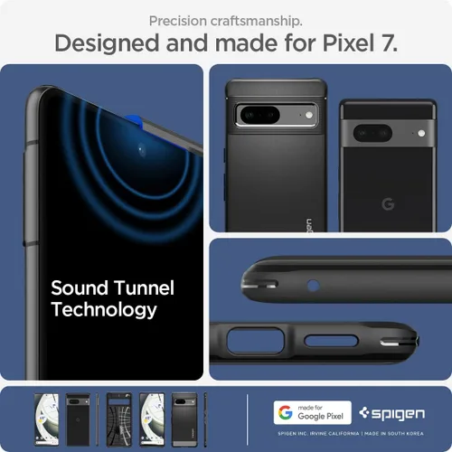 Vista 7 de Spigen Rugged Armor - Funda compatible con Google Pixel 7, color negro mate