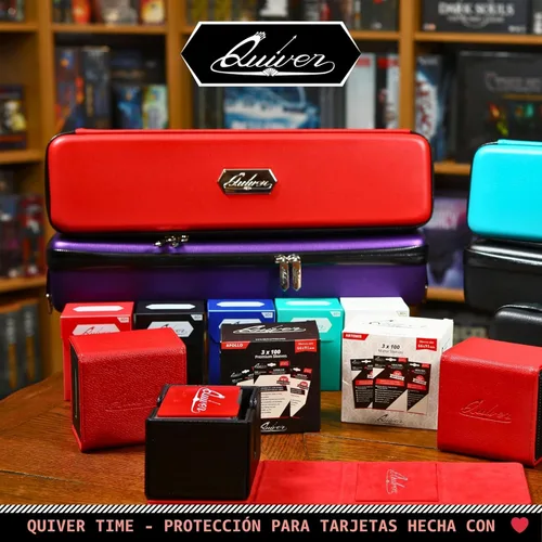 Vista 9 de Quiver Time Funda Negra para Cartas de Quiver - Estuche para Baraja de TCG, Bolsa para Cartas de Juego