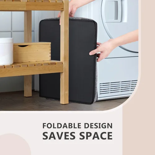 Vista 6 de SOLEDI Cesta de lavandería plegable grande y alta de 100 litros, cesta de ropa con bolsa extraíble para almacenamiento de ropa y juguetes, cestas