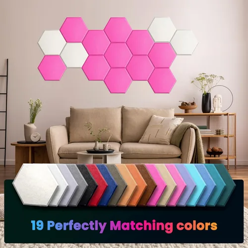 Vista 4 de Paneles acústicos, paquete de 12 paneles de pared insonorizados, paneles de 14 x 12 x 0.4 pulgadas, paneles a prueba de sonido, panel de absorción