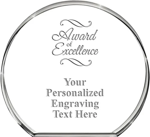 Vista 27 de Pisapapeles de círculo permanente, regalo de pisapapapeles de cristal corporativo grabado personalizado