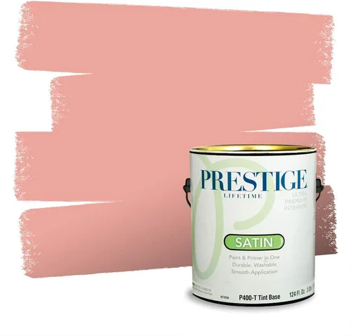 Vista 618 de Prestige Paints Pintura exterior e imprimación en uno, 1 galón, plano, coincidencia comparable de Valspar* Amber Rose*