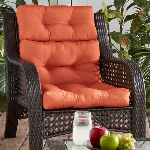Vista 113 de Greendale Home Fashions Aloha - Cojín para silla de respaldo alto para exteriores de 44 x 22 pulgadas