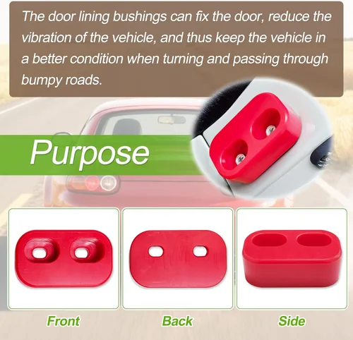 Vista 4 de Bujes de revestimiento de puerta de repuesto compatibles con bujes de puerta Mazda NA, NB, NC, ND MX-5 Miata All Miata Generation (paquete de 2)