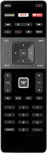 Vista 2 de XRT122 - Control remoto de repuesto para VIZIO TV D24-D1 D24H-E1 D28H-D1 D32-D1 D32F-E1 D32H-D1 D32X-D1 D39F-E1 D39H-D0 D40-D1 D40F-E1 D40F-E1 U-D1
