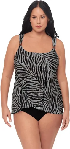 Vista 18 de Miraclesuit Traje de baño para mujer Dazzle con cuello redondo y aros