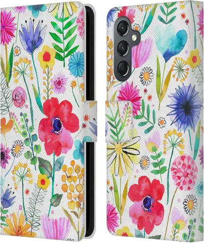 Vista 209 de Head Case Designs Officially Licensed Ninola Butterfly Nature Spring Floral Leather Wallet Case Compatible with Samsung Galaxy A07 4G