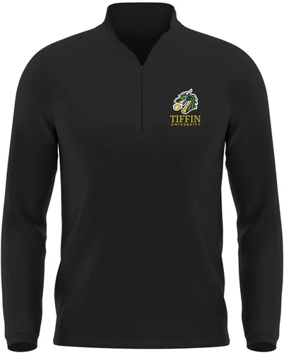 Vista 107 de Official NCAA Collegiate Men's Active Sport Quarter Zip Pullover, Left Chest Logo Black Collection