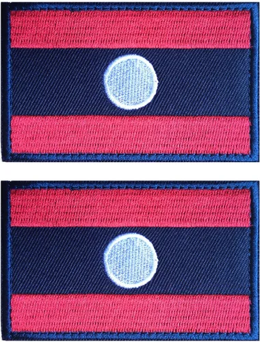 Vista 29 de 2 unidades AliPlus Parches de bandera de Afganistán bordados, parches tácticos militares de moral con gancho y bucle