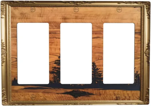 Vista 46 de Cubiertas Decorativas de Arte para Interruptores de Luz de Hojas de Otoño Placa de Pared de Palanca Individual Cubierta Decorativa para Interruptor