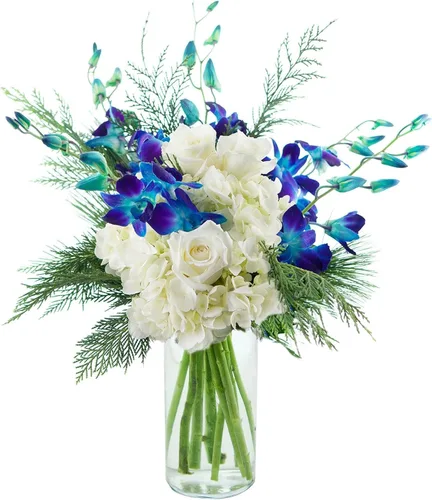 Vista 9 de KaBloom - Ramo de belleza abundante de margaritas blancas frescas con jarrón - Flores frescas para cumpleaños, San Valentín y Día de la Madre