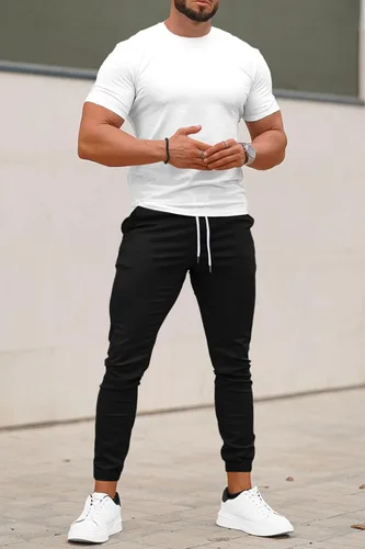Vista 6 de GINGTTO Mens Joggers Pants Slim Fit Tapered Leg Hiking Outdoor Jogging Track Pants