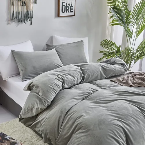 Vista 200 de CLOTHKNOW Juego de edredón de 3 piezas a cuadros color beige óxido, tamaño Full, juego de ropa de cama de cuadros edredón terracota con 2 fundas