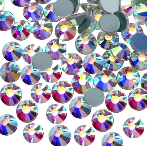 Vista 103 de Hot Fix - Diamantes de imitación de cristal con parte trasera plana, gemas de 0.189 in (20 ss, 1440 piezas, zafiro)