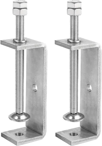 Vista 14 de Paquete de 6 abrazaderas pequeñas en C de acero inoxidable 304 de 1 pulgada Mini abrazaderas en C resistentes para carpintería y montaje