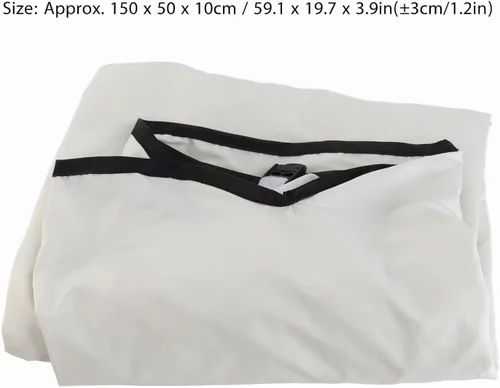 Vista 2 de Keenso Funda de cojín para columpio, 3 asientos, impermeable, para exteriores, para patio, jardín, 60 x 20 x 20 pulgadas