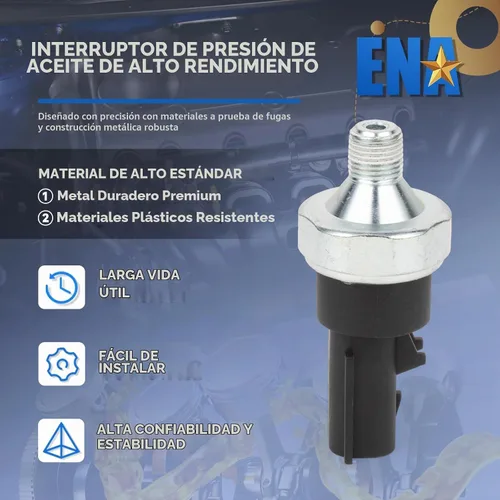 Vista 5 de ENA Interruptor de sensor de presión de aceite para PS404 4868672AA 5149059AA compatible con Dodge Ram 1500 2500 3500 Dakota Jeep Grand Cherokee