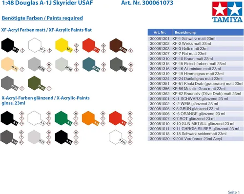 Vista 4 de Tamiya 61073 1/48 Douglas A-1J Skyraider USAF Kit de avión modelo de plástico