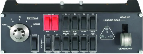 Vista 5 de Logitech X52 Pro Sistema de control de vuelo y panel de interruptores de vuelo Pro, BLANCO